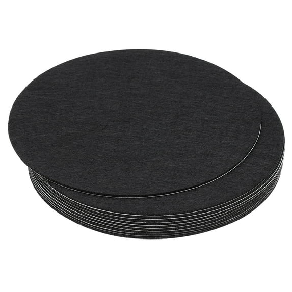 Uxcell 7 Inch Diameter Lamp Base Felt, 10Pack 2mm Thickness Adhesive Non-slip Anti-scratch Backed Felt, Black