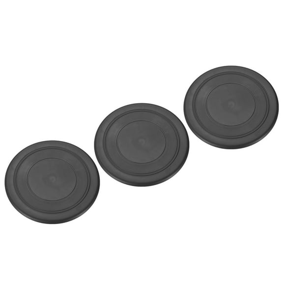 Uxcell 7 Inch Flying Disc, TPR Flying Discs Soft Waterproof for Adults Dog Outdoor Playing Sport Game, Black 3Pcs