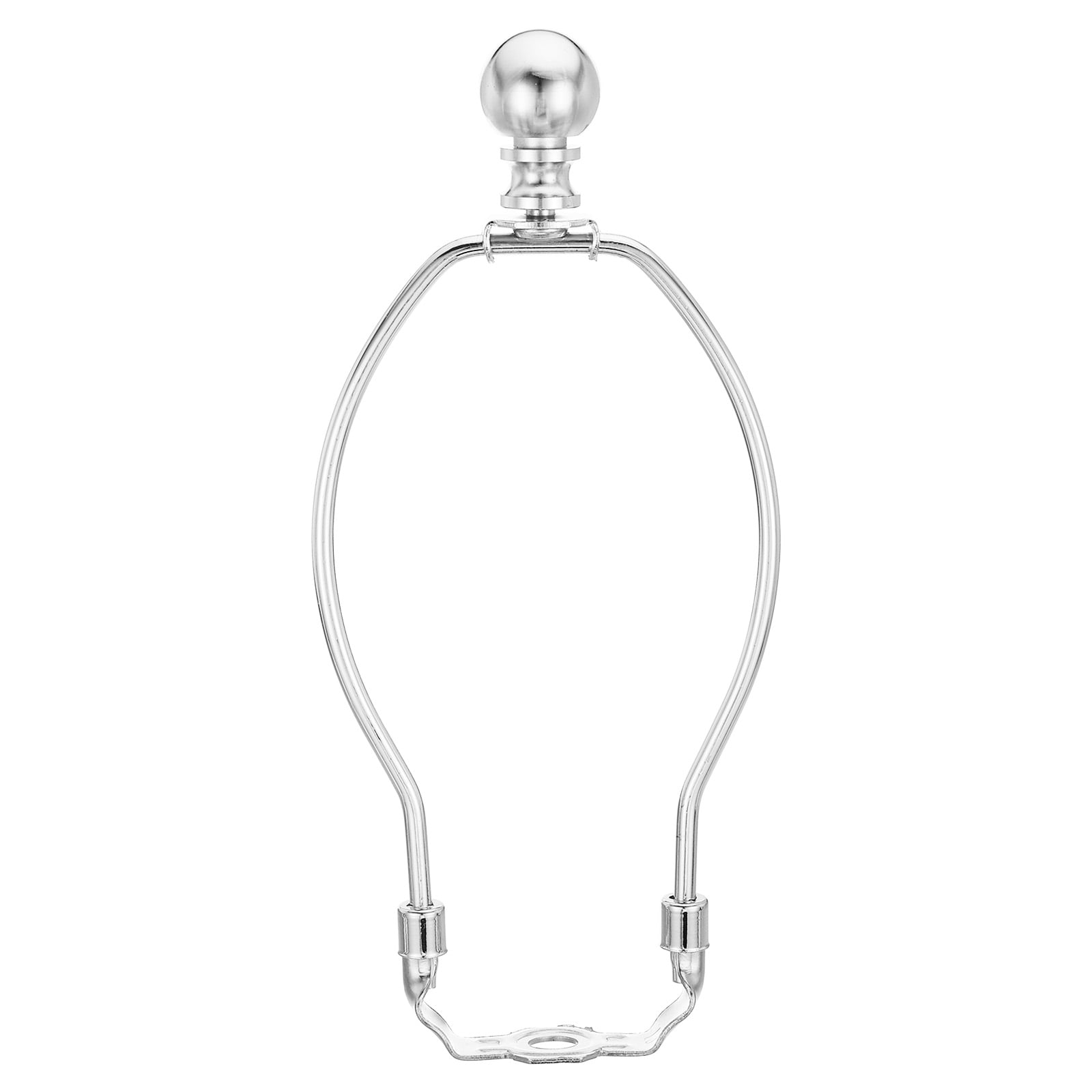 Uxcell 7 Inch Lamp Harp Kit with Finial Lamp Shade Holder Chrome, 1 Set