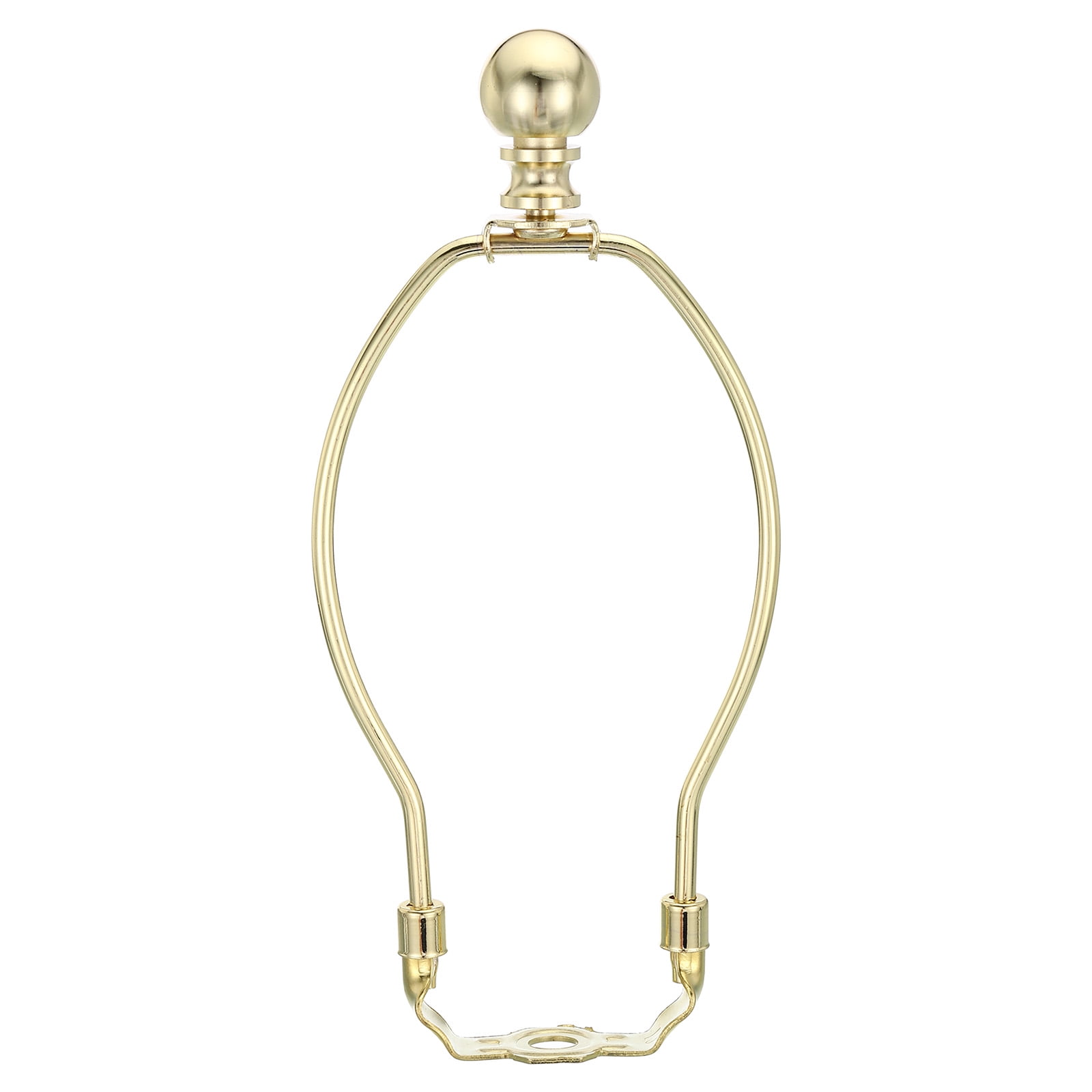 Uxcell 7 Inch Lamp Harp Kit with Finial Lamp Shade Holder Gold Tone, 1 Set