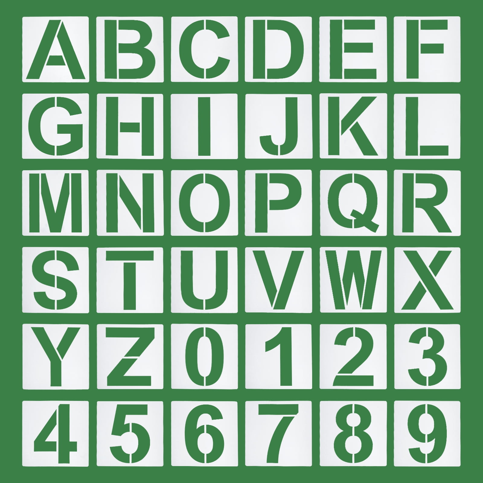 Uxcell 7 Inch Letter Stencils Number Stencils Reusable Alphabet Templates Numbers Stencil Set, White 36 Pack - Walmart.com Uxcell 7 Inch Letter Stencils Number Stencils Reusable Alphabet Templates Numbers Stencil Set, White 36 Pack - Walmart.com
