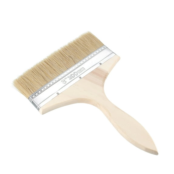 Uxcell 7 Inches Chip Paint Brush Synthetic Bristle with Wooden Handle for Wall Treatment