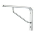 thumbnail image 1 of Uxcell 7"L x 5"H x 0.4"T Shelf Bracket   L Brackets Right Angle Bracket Support Corner Brace Aluminum Alloy Silver Tone, 1 of 4