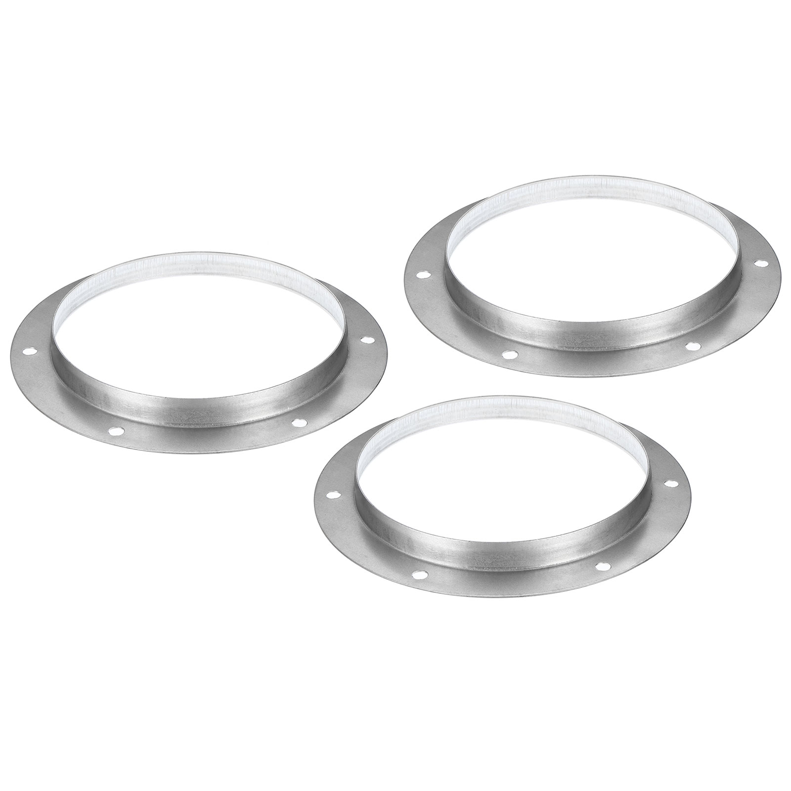 Uxcell 7" Metal Duct Connector Flange Straight Pipe Exhaust Flange Duct