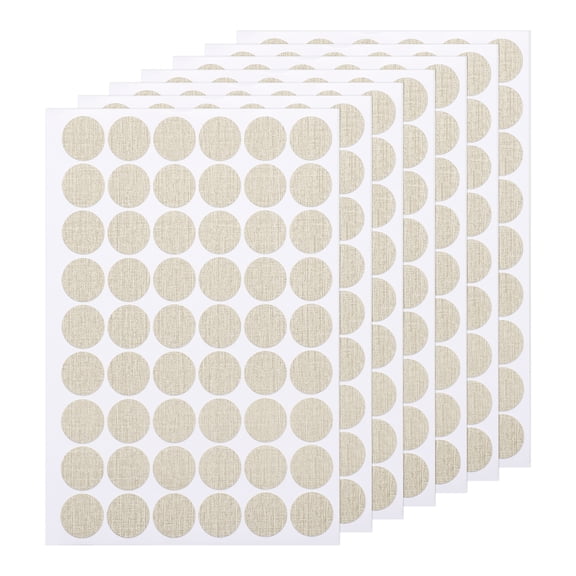 Uxcell 7 PCS Self-Adhesive Screw Hole Sticker, 0.83" Light Grey Screw Hole Cover