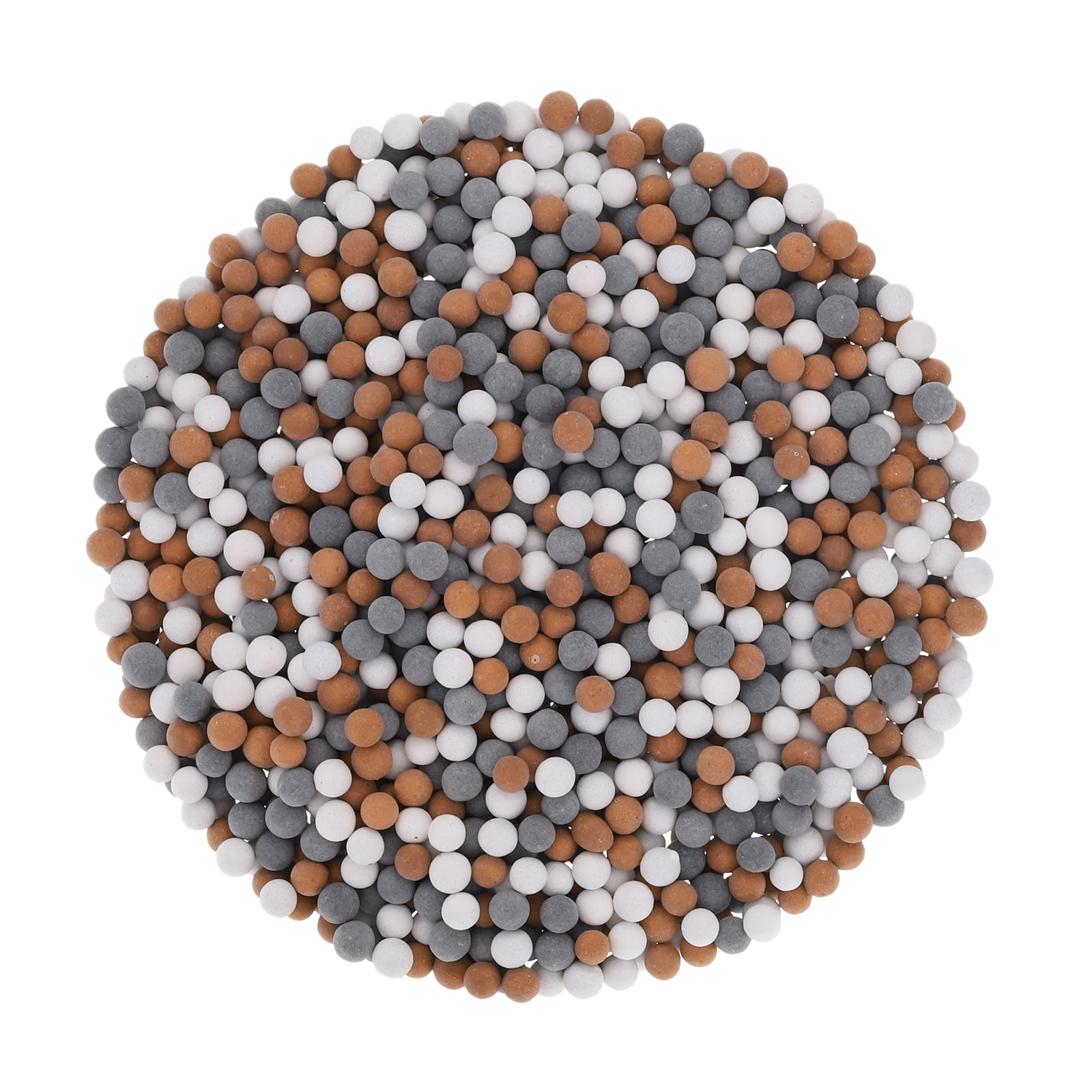 Uxcell 7 Packs Replacement Shower Head Beads 3-4mm for Filtration, White, Grey, Orange