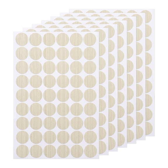 Uxcell 7 Packs Self-Adhesive Screw Hole Sticker, 0.83" White Waterproof Screw Hole Cover