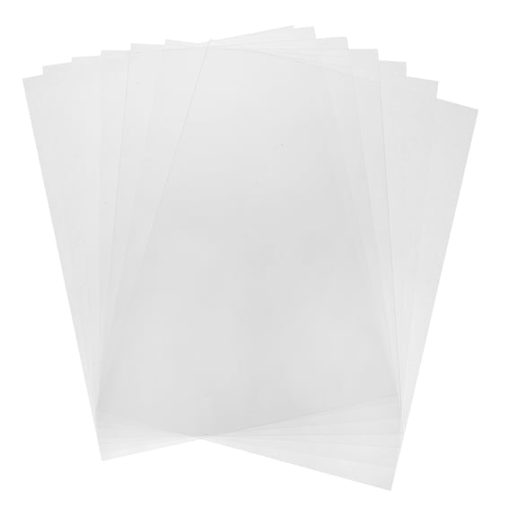 Uxcell 7 Pcs Colored Plastic Sheets, A4 Transparent Amber Film Color Correction Gel Light Filter Waterproof 11.7 x 8.3" Sheet for DIY Crafts, LED Lighting, Photo (Transparent)