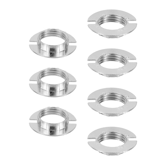 Uxcell 7 Pcs G9 Light Socket Rings, M20 Threaded Metal Shade Holder Adapter Ring for 3/4in Thread Diameter 1.42in OD G9 Socket for Table Floor Pendant Chandeliers Lamp Light Fixture