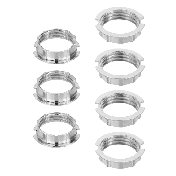 Uxcell 7 Pcs G9 Light Socket Rings, M20 Threaded Metal Shade Holder Adapter Ring for 3/4in Thread Diameter G9 Socket for Table Floor Pendant Chandeliers Lamp Light Fixture(Small)