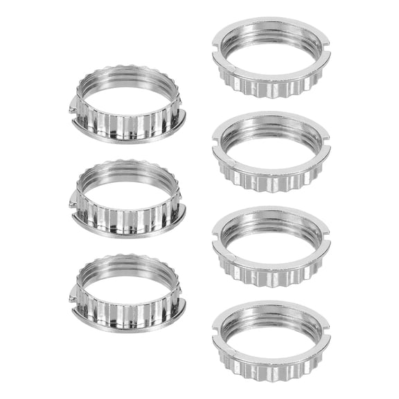 Uxcell 7 Pcs G9 Light Socket Rings, M27 Threaded Metal Shade Holder Adapter Ring for 1-1/16in Thread Diameter G9 Socket for Table Floor Pendant Chandeliers Lamp Light Fixture(Big)