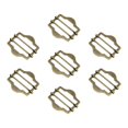 thumbnail image 1 of Uxcell 7 Pcs Metal Adjuster Slide Buckle, 30mm Vest Roller Pin Buckles Double-Pin Slide Adjuster Clasp Hexagonal Vest Button for Belt Bag Cloth Webbing Strap DIY, Copper Tone, 1 of 7