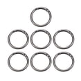 thumbnail image 1 of Uxcell 7 Pcs Metal Spring O Rings, 1.5"/39mm Trigger Spring O Ring Round Clips Snap Hooks Rack Plating for Keyring Buckle Keychains Bag Charm Purse Handbag Strap DIY Craft, Dark Gray, 1 of 6