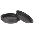 thumbnail image 1 of Uxcell 7" Plastic Round Plant Pot Saucers Flower Drip Trays, Brown 6 Count, 1 of 1