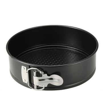 Uxcell 7-inch Non-Stick Leakproof Round Spring form Pan Carbon Steel Black 1pcs