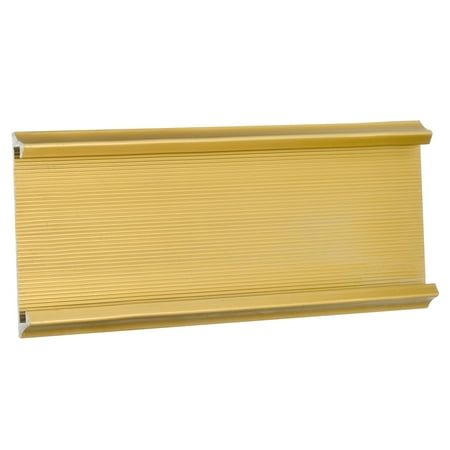 Uxcell 7 x 2.34inch Aluminum Name Plate Holder,2Pcs Wall Mount Sign Holder Gold Tone