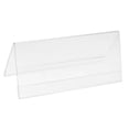 thumbnail image 1 of Uxcell 7 x 3.12inch Acrylic Desk Nameplate Holders,5Pcs Transparent Name Tent Holders, V-Shaped, 1 of 6