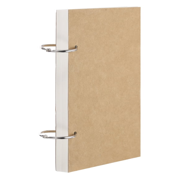 Uxcell 7 x 5" 160GSM 32k Loose Leaf Sketch Book, 150 Pages 75 Sheets Refillable Spiral Sketchbook for Drawing