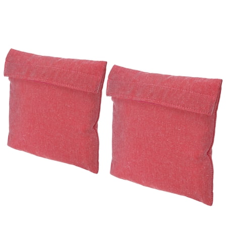 Uxcell 7"x7" Reusable Washable Polyester Snack Bag Sandwich Bag, Fuchsia 2 Pack