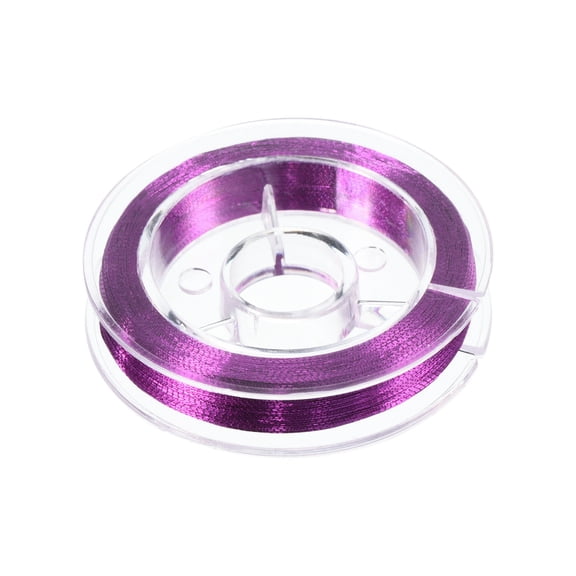 Uxcell 70M/77 Yards 200D Metallic Fishing Rod Guide Wrapping Thread, Purple