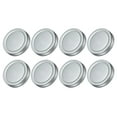thumbnail image 1 of Uxcell 70mm/2.76" Regular Mouth Tin Plate Mason Jar Lids for Canning Jars Silver 8Pack, 1 of 6
