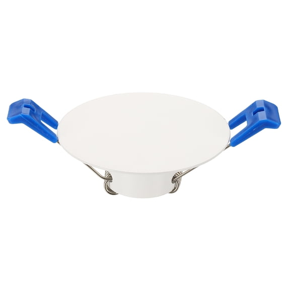 Uxcell 70mm/2.8" Round Ceiling Cover Plate, Downlight Hole Speaker Wall Hole Spring-Lock Decorative Steel Trim Cap Access Panel for 1.4-2.2" Ceiling or Drywall Openings, Matte White
