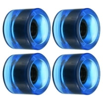 Uxcell 70mm 78A Soft Cruiser Wheels Street Wheels Skateboard Wheel Replacement PU Clear Blue 4 Pack