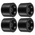 thumbnail image 1 of Uxcell 70mm 78A with Black ABEC-9 Soft Cruiser Wheels Street Wheels Skateboard PU, Black 4 Pack, 1 of 5