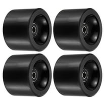 Uxcell 70mm 78A with Black ABEC-9 Soft Cruiser Wheels Street Wheels Skateboard PU, Black 4 Pack