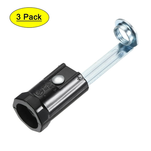 Uxcell 70mm Candelabra Base Bracket Round E12 Lamp Holders 3 Pack