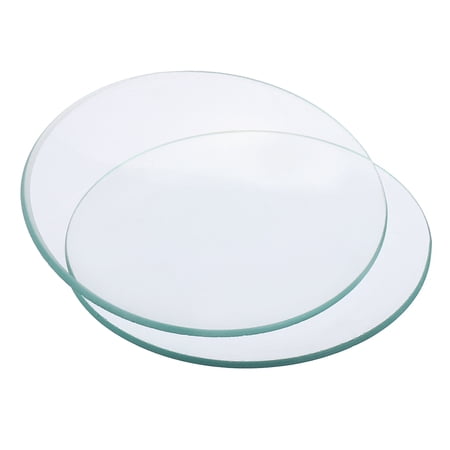 Uxcell 70mm Diameter Watch Glass, 10 Pack Beaker Cover Smooth Edges Chamfered Arc for Laboratory, Transparent