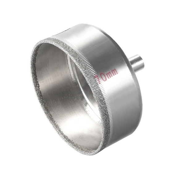 Uxcell 70mm Diamond Glass Hole Saw Core Drill Bit Nickel Plated 1 Pack