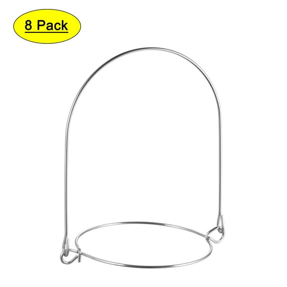 Uxcell 70mm Regular Mouth 304 Stainless Steel Wire Canning Jar Hangers 8 Count