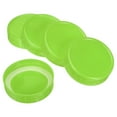 thumbnail image 1 of Uxcell 70mm Regular Mouth Plastic Mason Jar Lids with Silicone Sealing Ring, Green 1Set/10 Pack, 1 of 5