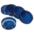 thumbnail image 1 of Uxcell 70mm Regular Mouth Plastic Mason Jar Lids with Silicone Sealing Ring, Sapphire Blue 1Set/10 Pack, 1 of 5