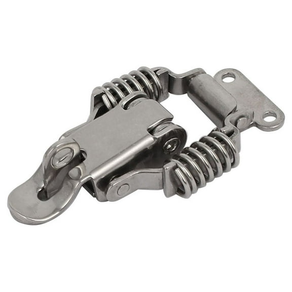 Uxcell 70mmx38mmx15mm 304 Stainless Steel Spring Loaded Toggle Latch Catch Hasp