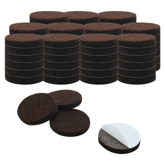 Uxcell 70pcs Felt Furniture Pads Round 7/8" Floor Protector for Table Chair Leg