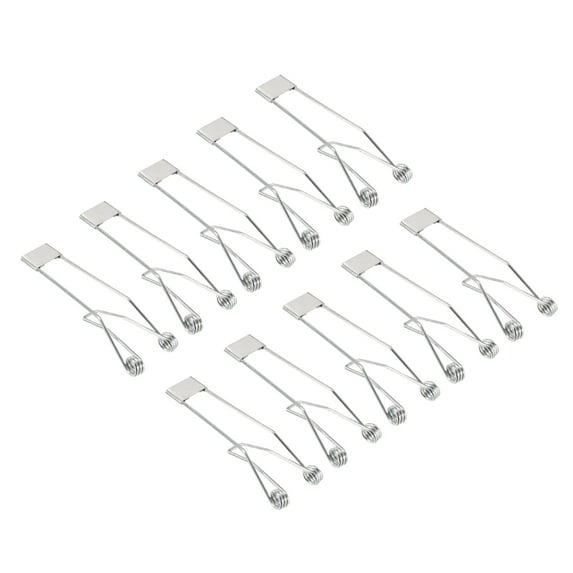 Uxcell 70x24mm Fix Clamps for Ceiling Lamp Recessed Light Downlight Spring Clips 8 Pack