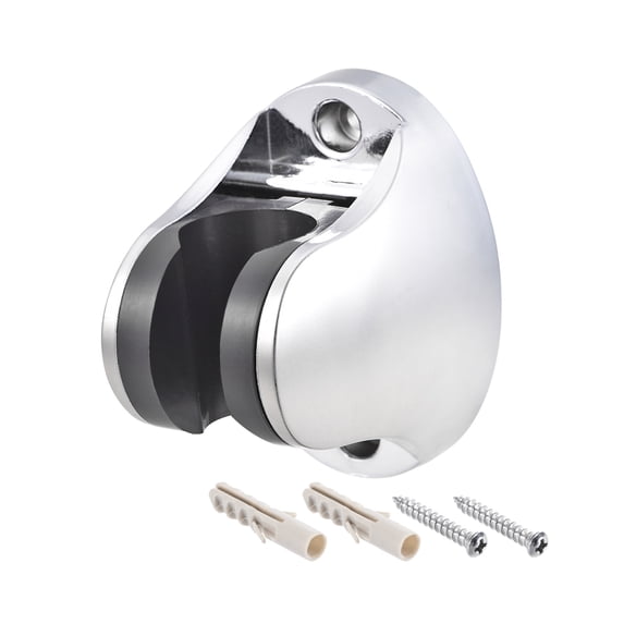 Uxcell 70x50x56mm Silver Tone Adjustable ABS Handheld Head Holder