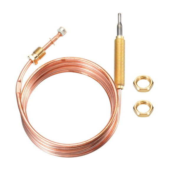 Uxcell 71" Thermopile Thermocouple 800C Gas Fireplaces Replacement Thermocouple M8 for Gas Furnaces, Boilers, Water Heaters, Thermostat Control