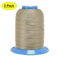 thumbnail image 1 of Uxcell 710 Yards 420D/0.45mm Extra Strong Bonded Polyester Threads (Khaki, 2 Pack), 1 of 6