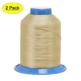 thumbnail image 1 of Uxcell 710 Yards 420D/0.45mm Extra Strong Bonded Polyester Threads (Wheat, 2 Pack), 1 of 6