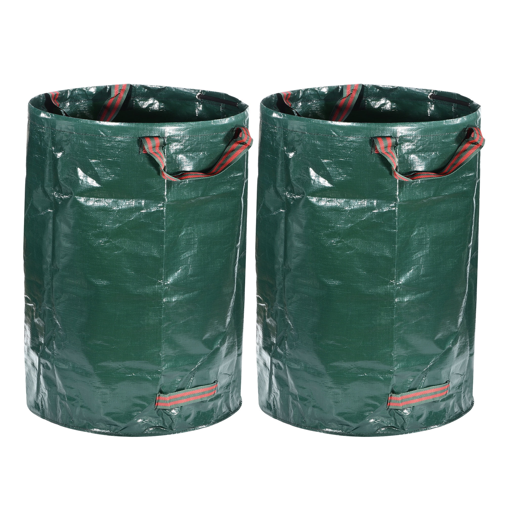 3 Pcs Lawn Bags, Reuseable Garden Waste Bags, 132gal/500L Lawn and Leaf Bag  Holder/ Heavy Duty Lawn Pool Yard Waste Bags/ Waterproof Debris Bag 