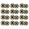 thumbnail image 1 of Uxcell 72 Set Sew-on Snap Buttons 9mm Metal Snap Fastener Buttons, Bronze, 1 of 7
