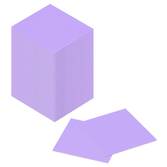 Uxcell 72Pack 1.2 x 1.2 Inch Mosaic Mirror Tiles, Medium Purple Self-Adhesive Glass Stickers