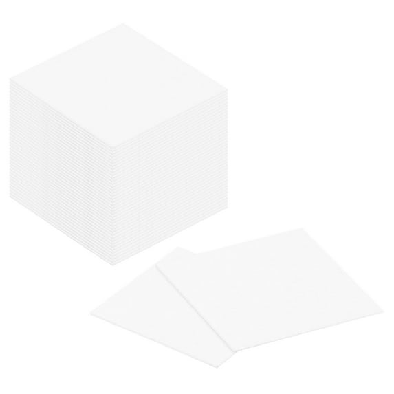 Uxcell 72Pack 2 x 2 Inch Mosaic Mirror Tiles, Large White Self-Adhesive Glass Stickers