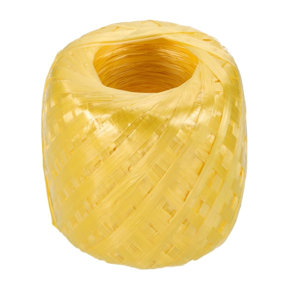 Uxcell 738ft Polyester Nylon Plastic Rope Twine, 30mm/1.2 Inch Household Packing Bundled for Gardening Craft Carrying, Yellow