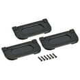 thumbnail image 1 of Uxcell 74x34x5mm Finger Flush Pull Handle Rectangle for Drawer Door Black 3 Pack, 1 of 5