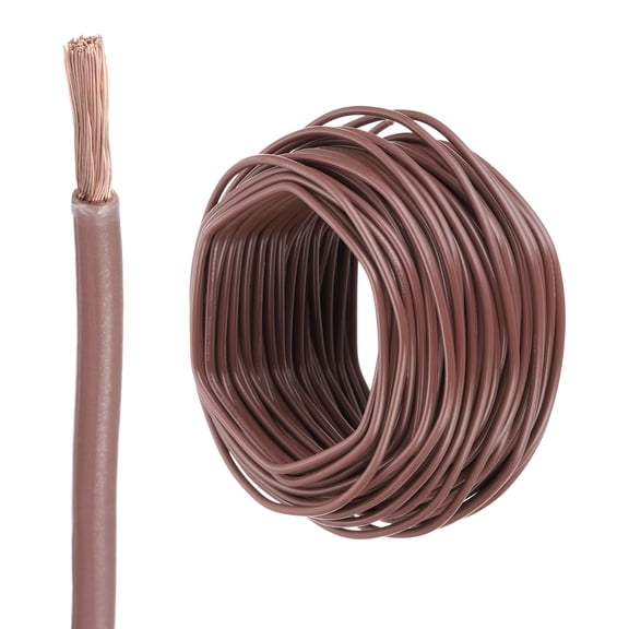 Uxcell 75 Feet Electrical Wire Insulated Stranded Copper 12 AWG Hook Up Wire Cable THHN Wire Residential, Industrial, Grounding