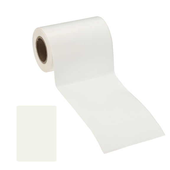 Uxcell 75 Pcs Thermal Labels, 2.8x3.9" Square Thermal Printer Labels Stickers Self Adhesive Tags Paper 1 Rolls Small Waterproof for Printer Small Business Name Tag Barcode, White